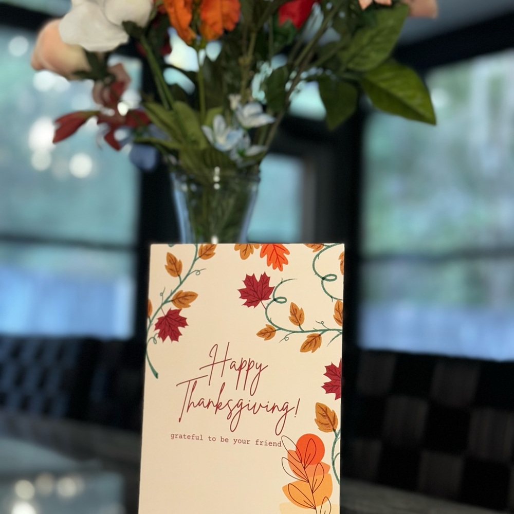 Autumn Leaves Thanksgiving Card
